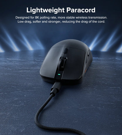 KYSONA M617 Wireless Mouse Ergonomics Tri-mode  Rechargeable 2.4G 59g Lightweight E-sports PAW 3395 DPI 26K Gaming Mouse For PC