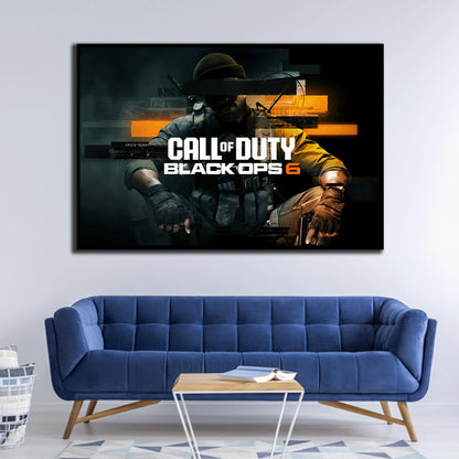 《Call of Duty: Black Ops 6》PS GAME Canvas Poster Call of Duty 21 HD large wall art decorative painting Home bedroom Decor gift