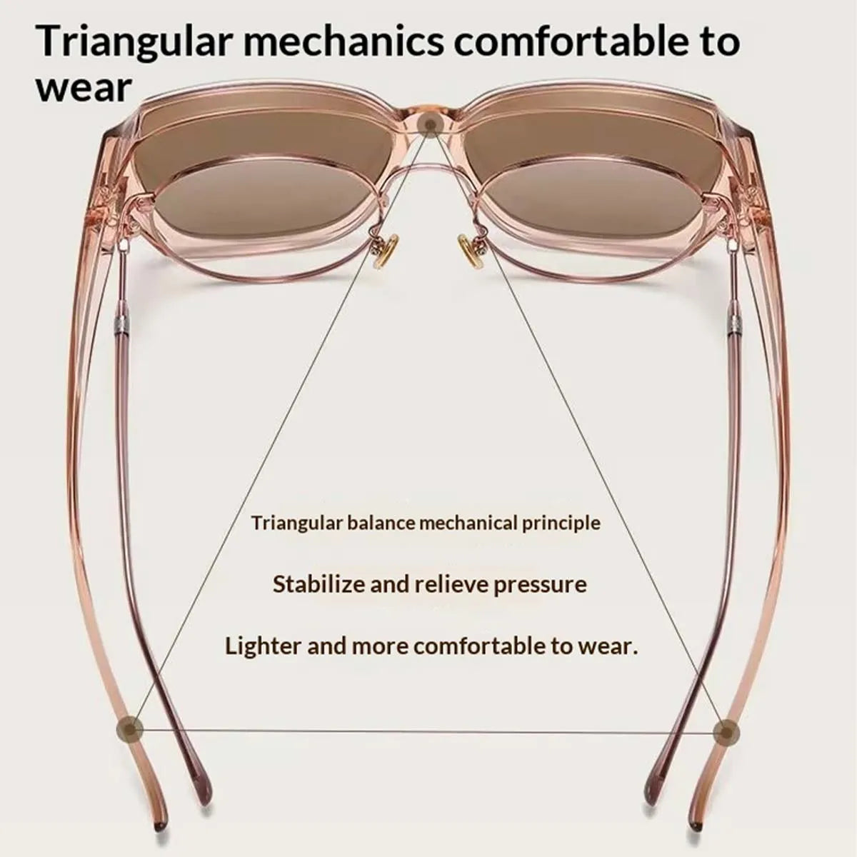 VOPHA over the glasses sunglasses clip on sunglasses over prescription glasses glasses for women and men T01
