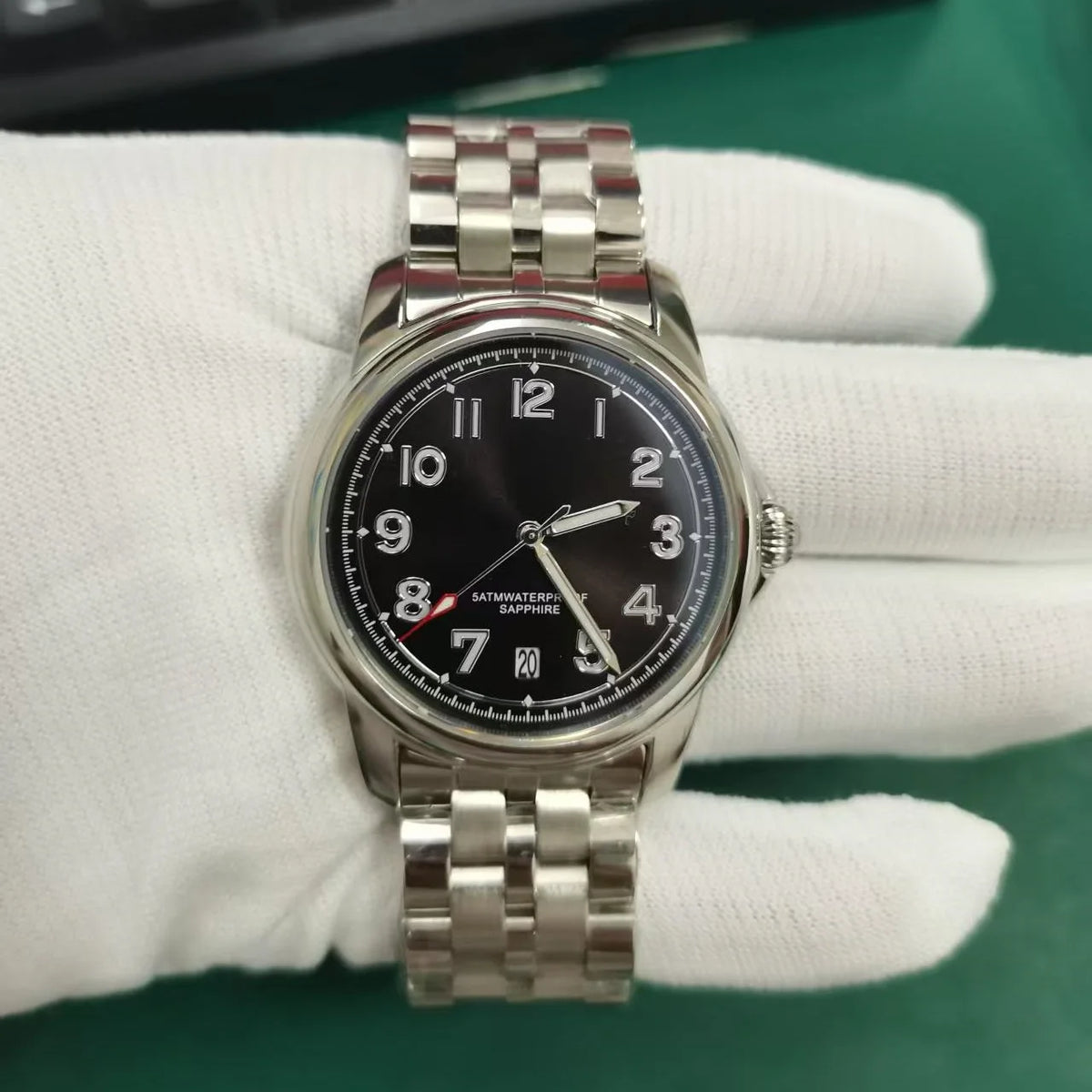 Sapphire Crystal Stainless Steel Men Watch Japan miyota movement waterproof luxury business sport Men's Analog Wristwatch