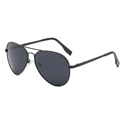 Classic Big Pilot Polarized Sunglasses Men Luxury Metal Black Aviation Sun Glasses Male Fashion Driving Vacation Shades UV400