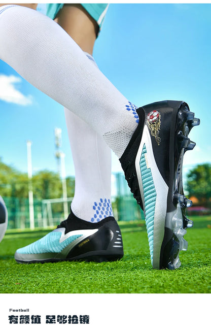 Zapatillas de fútbol profesionales para hombre, nuevas, de alta calidad, rápidas, con tacos para césped artificial, botas profesionales para campo de fútbol, zapatilla baja