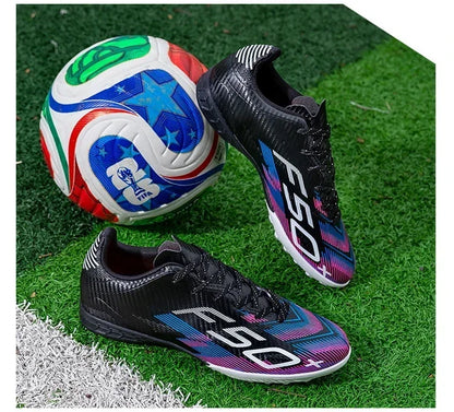 Nouvelles chaussures de football pour hommes, chaussures d'entraînement, chaussures de sport pour terrain gazonné, chaussures de football pour activités de plein air, baskets antidérapantes, chaussures professionnelles po