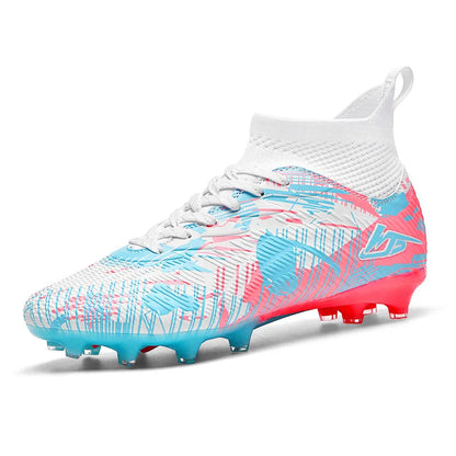 Chaussures de Football pour hommes TF/FG Sneaker garçon confortable société Original résistant chaussures de Football de qualité supérieure bottes de Football à longues pointes
