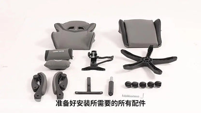 Gaming Chair for Ergonomic Desk Racing Office Adjustable High Back Game Swivel Leather Chair with Lumbar Support and Headrest