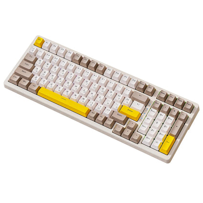 K3 MAX Mechanical Keyboard Hotswap Red/Green Shaft Gamer Keyboard USB Wired RGB Backlight 100 Keys Russian for Computer Laptop