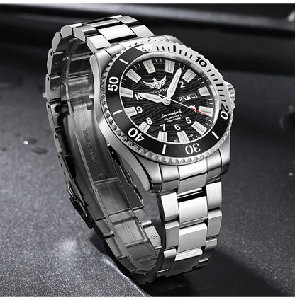Yelang V1217 42mm Japan Eco-Drive Solar Watch Men's Watch 300M Diver Watch  30ATM Professional Waterproof  Sapphire Luminous