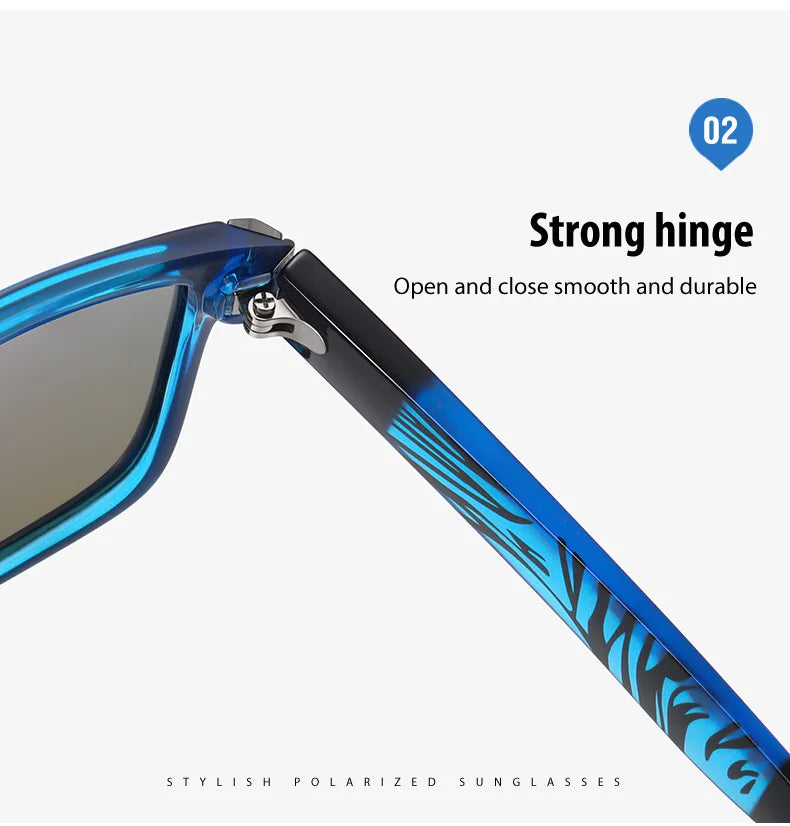VCKA Myopia Sunglasses Square Prescription -0.5 To -6.0 Women Men Polarized Colorful Lens Sports Nearsighted Astigmatism Eywear