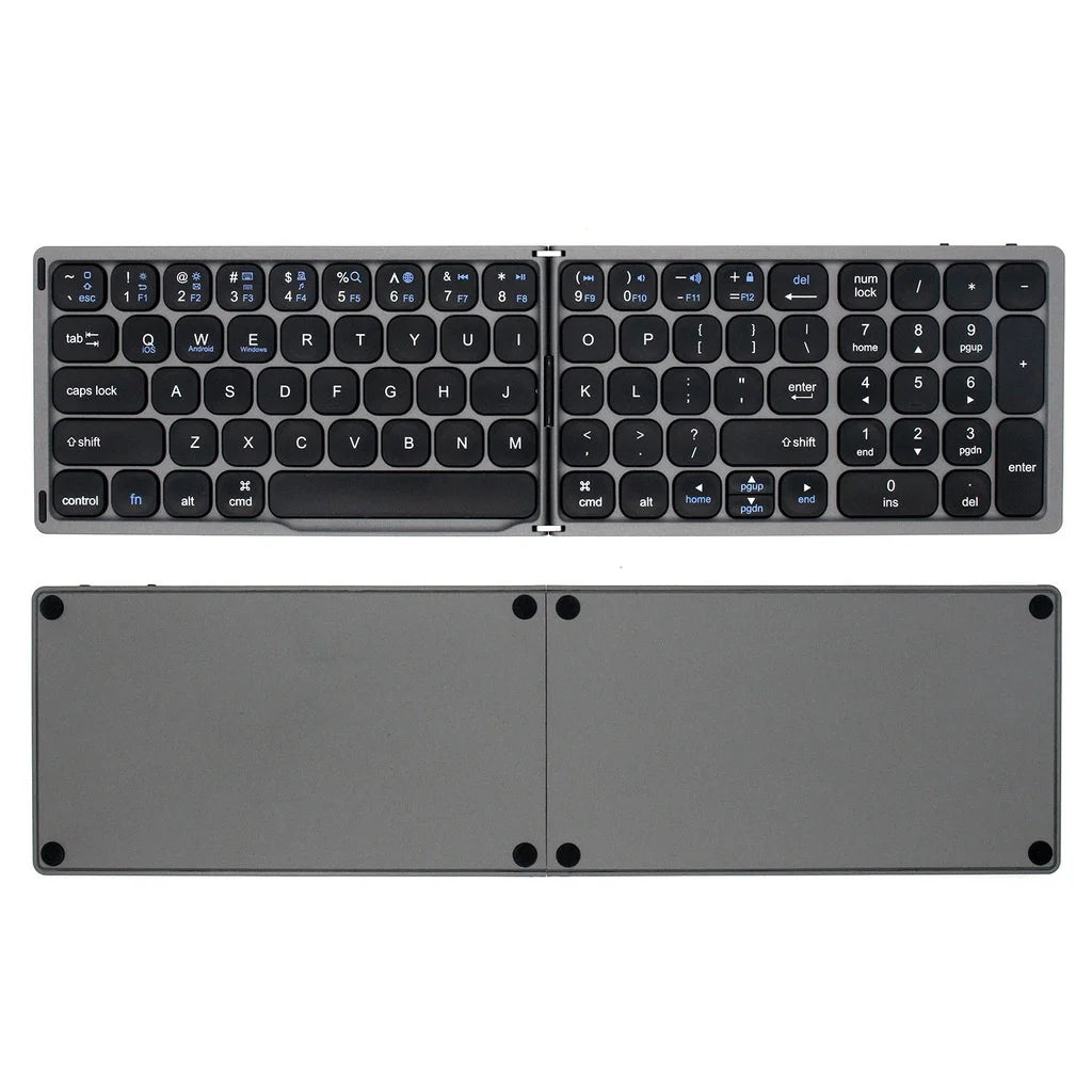 Jomaa Foldable wireless Bluetooth keyboard lightweight portable  Bluetooth Foldaing keyboard available for tablet laptop PC Ipad
