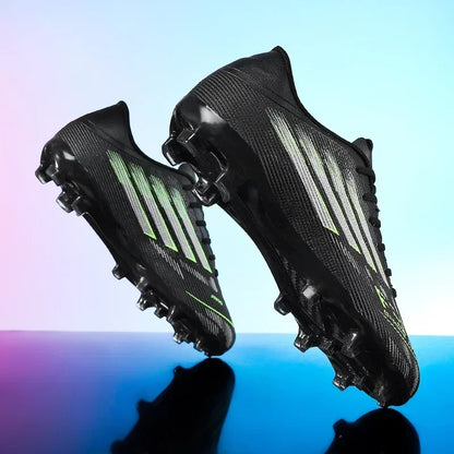 Nouvelles chaussures de football pour hommes, baskets confortables, chaussures de football professionnelles à cheville haute, chaussures de sport unisexes antidérapantes TF/FG pour garçons