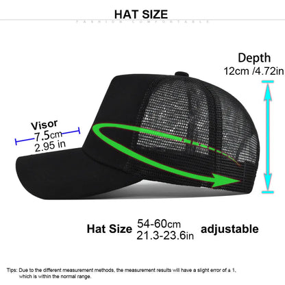 Customized Logo Hard Top 5 Panels Mesh Baseball Cap For Men Women Advertising Cap Breathable Sun Hat Solid Color Visor Gorra