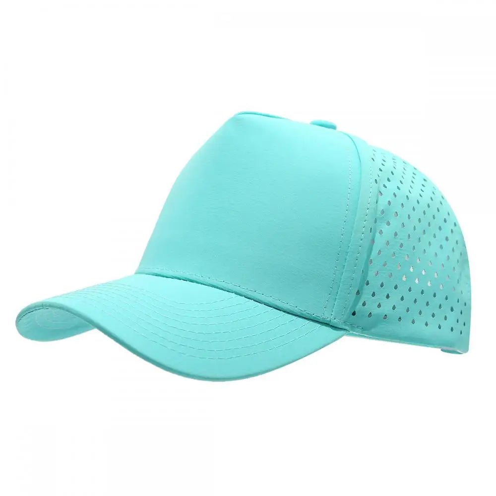 1PC New Five-ply laser perforated quick-drying cap breathable sports visor cap summer waterproof perforated truck baseball cap