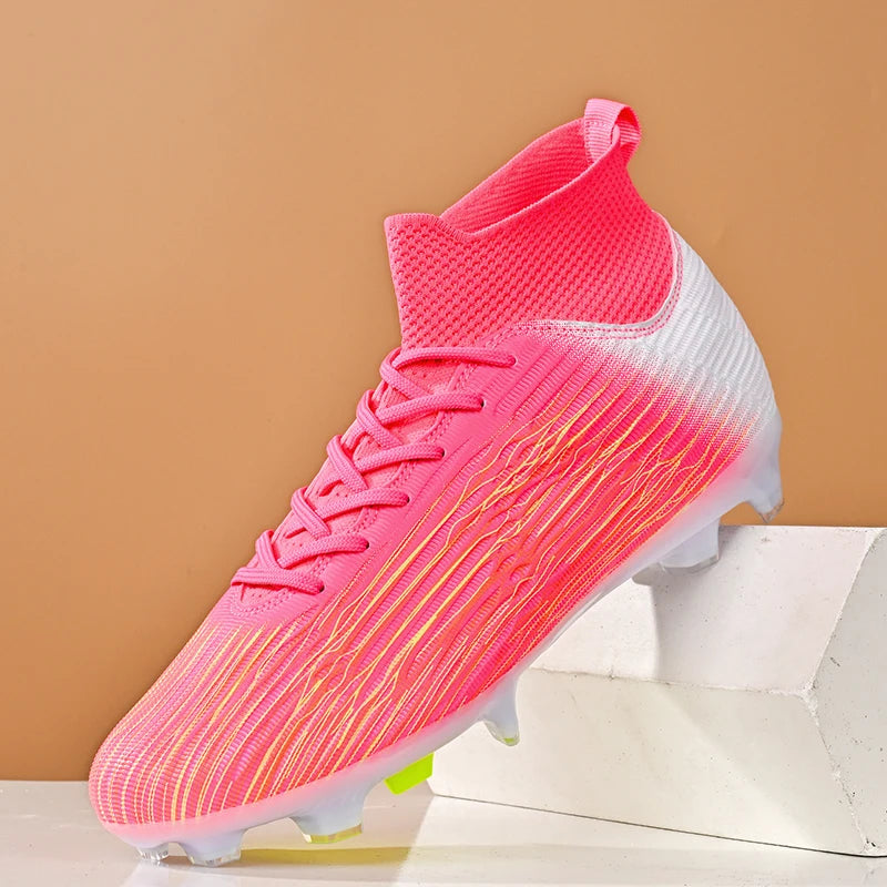 Nouvelles chaussures de football professionnelles pour hommes, chaussures de football antidérapantes, unisexes, respirantes, chaussures de futsal, nouvelles chaussures à crampons, livraison directe, ultralégères