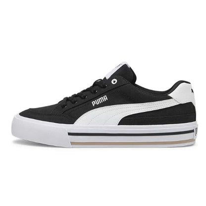 PUMA Court Classic Vulc FS Unisex 2026 Nouvelles baskets décontractées basses Noir Blanc 396353-03