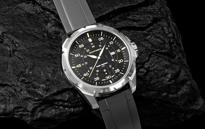 Reloj para hombre SAPPHERO: reloj de cuarzo de lujo, resistente al agua hasta 50 m, equipado con un mecanismo importado y una caja de acero inoxidable. Una idea de regalo ideal para hombre.