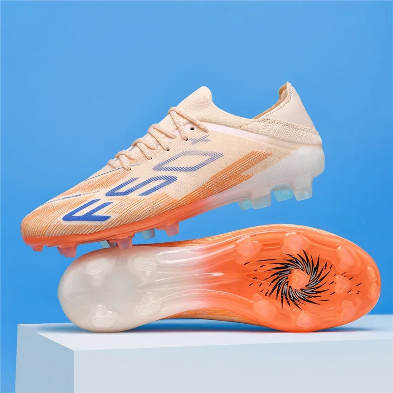 Nouvelles chaussures de football pour hommes, chaussures de match, crampons pour terrain en gazon, baskets de haute qualité, chaussures de futsal pour intérieur, chaussures montantes antidérapantes pour extérieur, meilleu