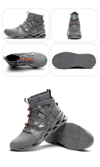 Chaussures de sécurité à boucle indécontractée pour hommes, bottes de travail pour hommes, chaussures Parker en acier, baskets de travail anti-crevaison, chaussures de travail pour adultes, 2026