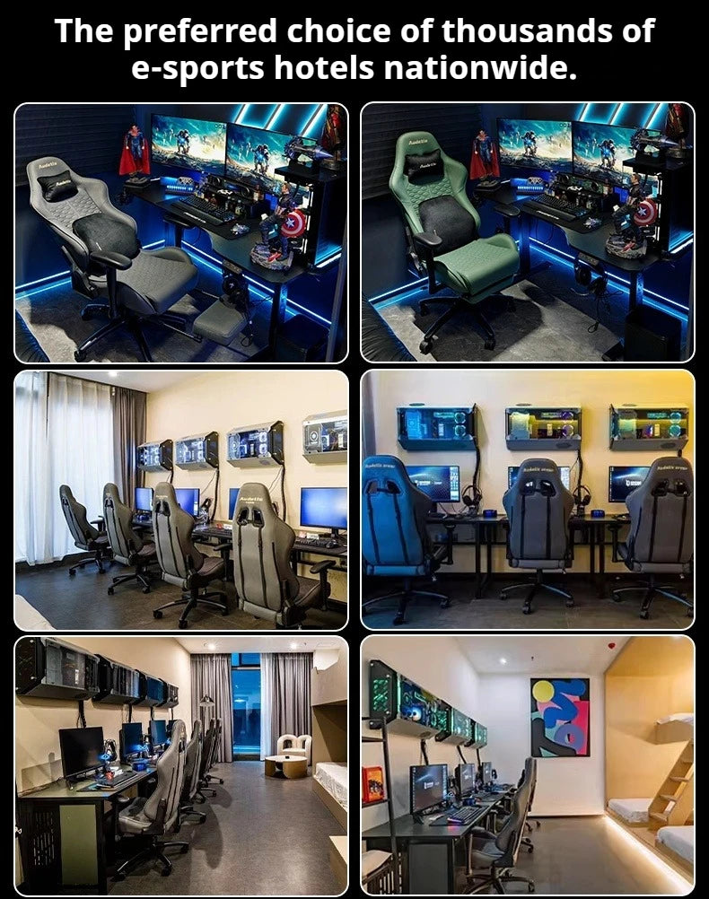 Office Ergonomic Gaming Chairs Desk Gamer Computer Comfortable Chaises Vanity Chair Technology Fabric Sillas Gamer Home Bedroom