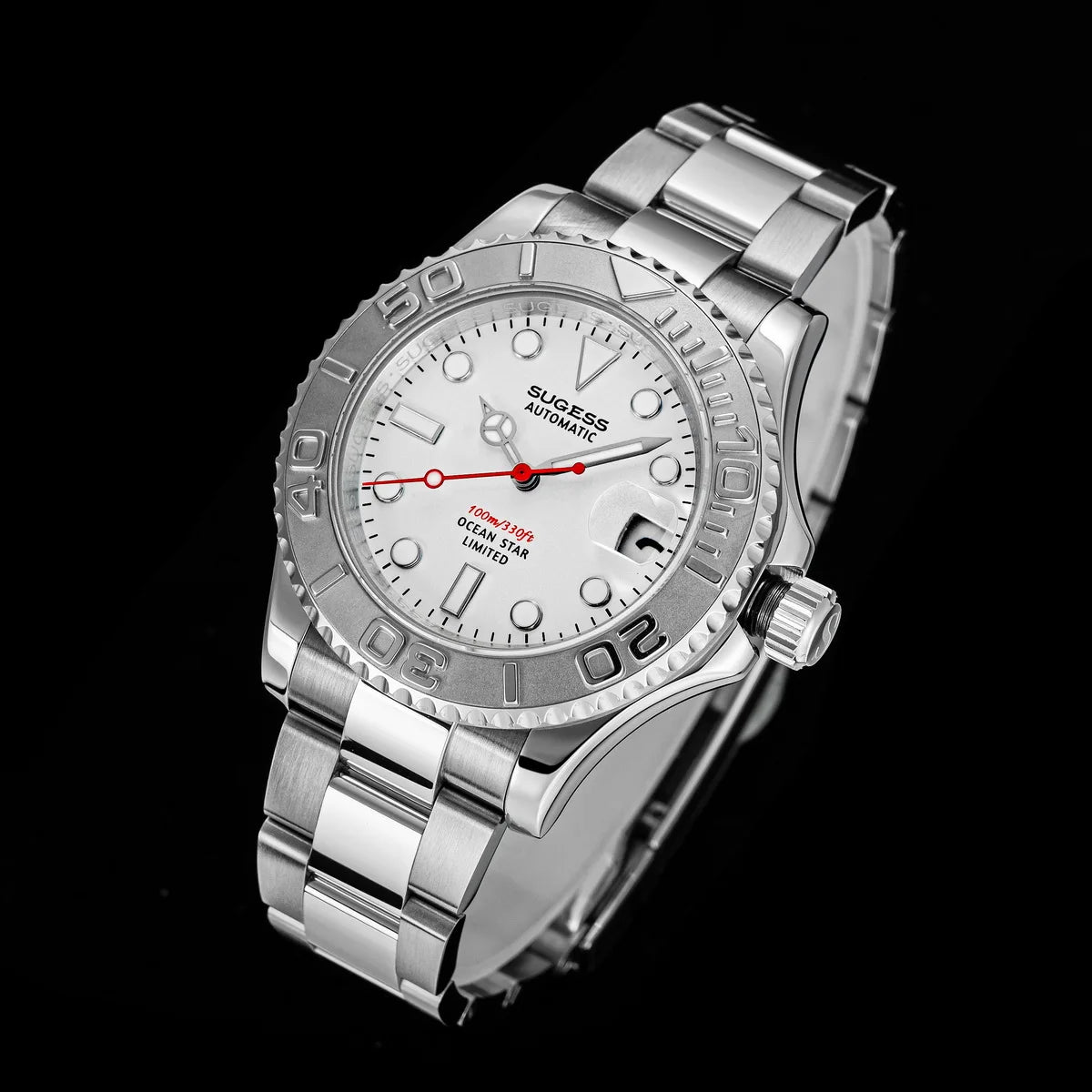 Sugess New Diving Men's Watch Automatic Mechanical WristWatches 10Bar NH35A Movement Sapphire Luminous Ceramic Bezel S450-2 2025
