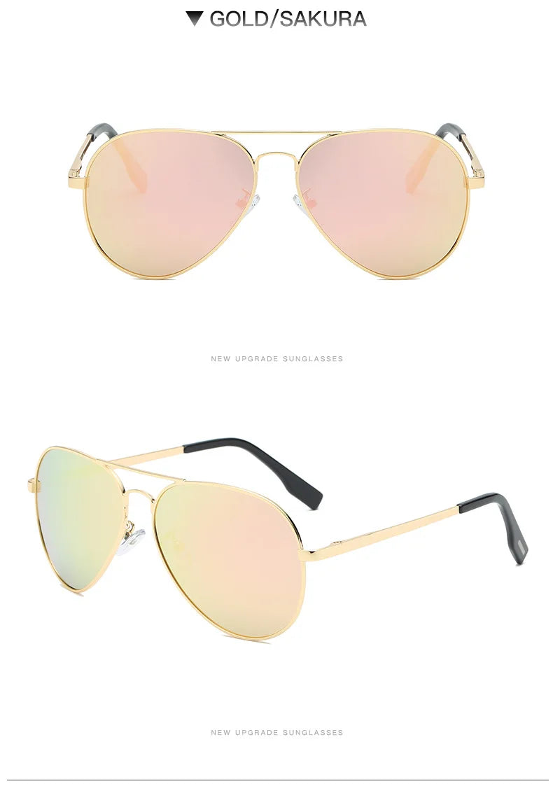 LIOUMO Hochwertige Piloten-Sonnenbrille für Herren, polarisierte Autofahrerbrille für Damen, modische Pilotenbrille, blendfreie Sonnenbrille für Herren