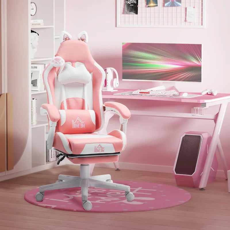 Gaming chairs, office chairs, desk chairs, and swivel chairs. Made with breathable fabric, equipped with 360° swivel casters and seats for easy movement, and featuring soft and comfortable cushions.