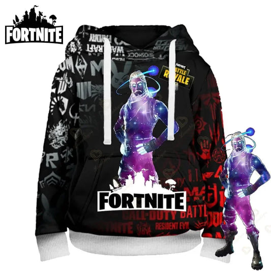 Fortnite hoodie za obožavatelje s 3D Battle Royale printom, cosplay Victory print, hoodice za muškarce, žene i djecu, streetwear majice s kapuljačom