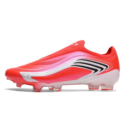 Chaussures de football pour hommes de haute qualité, sans lacets, à enfiler, crampons de football antidérapants pour terrain synthétique TF/FG, chaussures d'entraînement, Chuteira Campo F50