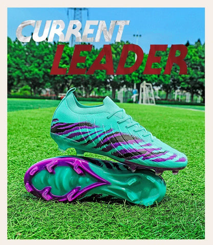 Nuevos zapatos de fútbol unisex para hombre, tacos de fútbol para adultos, ultraligeros, para exterior, deportivos, antideslizantes, cómodos, para césped, de alta calidad