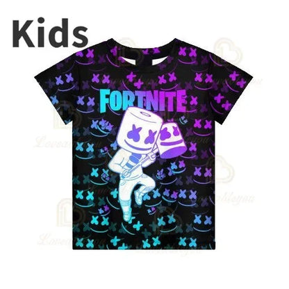 T-shirt 3D Red Jade Fortnite Anime Battle Royale per uomo, donna e bambini - T-shirt Pelly, regalo di compleanno per ragazze e ragazzi