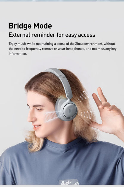 1MORE SonoFlow S Active Noise Canceling Wireless Headphones 42dB ANC Bluetooth Headsets Hi-Res Audio  90H Playtime