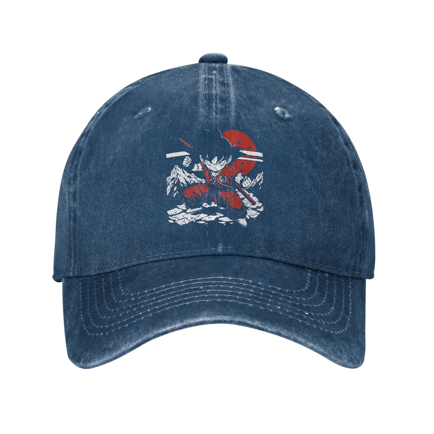 Kid Goku with Power Pole Dragon Ball Baseball Cap Distressed Denim Snapback Hat Men Women Outdoor Summer Adjustable Hats Cap