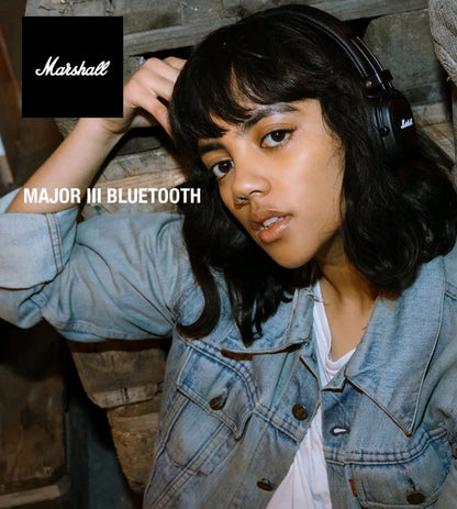 Marshall MAJOR III Bluetooth Wireless Headphones Earphones Deep Bass Foldable Sport Gaming Rock Headset Reduction Microphone