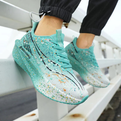 Zapatillas de running con placa de carbono 2026, amortiguación para maratón, deportivas para hombre y mujer, transpirables, ligeras, cómodas, atléticas y antideslizantes