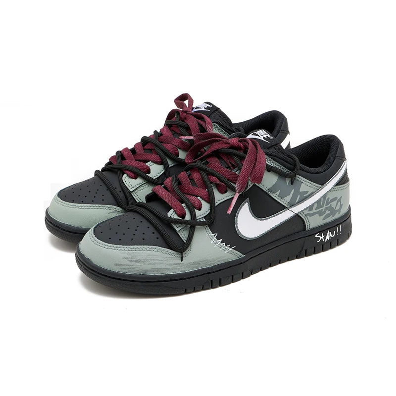 Custom Sneakers Nike Dunk Night Walker SAML Retro Urban Casual Low Top Shock Absorbing Breathable Wear Resistant For Men