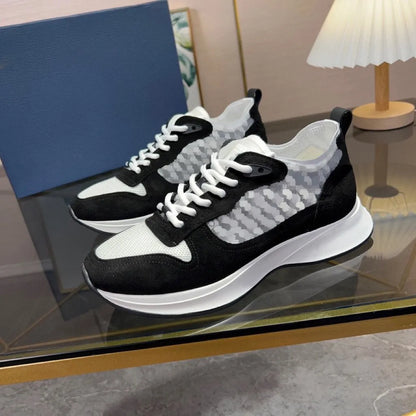 Low-Top Casual Men's Sneakers Fashionable Sport Shoes Comfortable Walking Shoes Men's Footwear Breathable Leather Upper