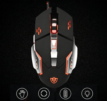 RGB Dual-Mode Wired Mouse 2.4G Wireless Mouse Gaming Mouse Rechargeable Silent Mouse 3600 DPI Adjustable Mouse Mice for Laptop
