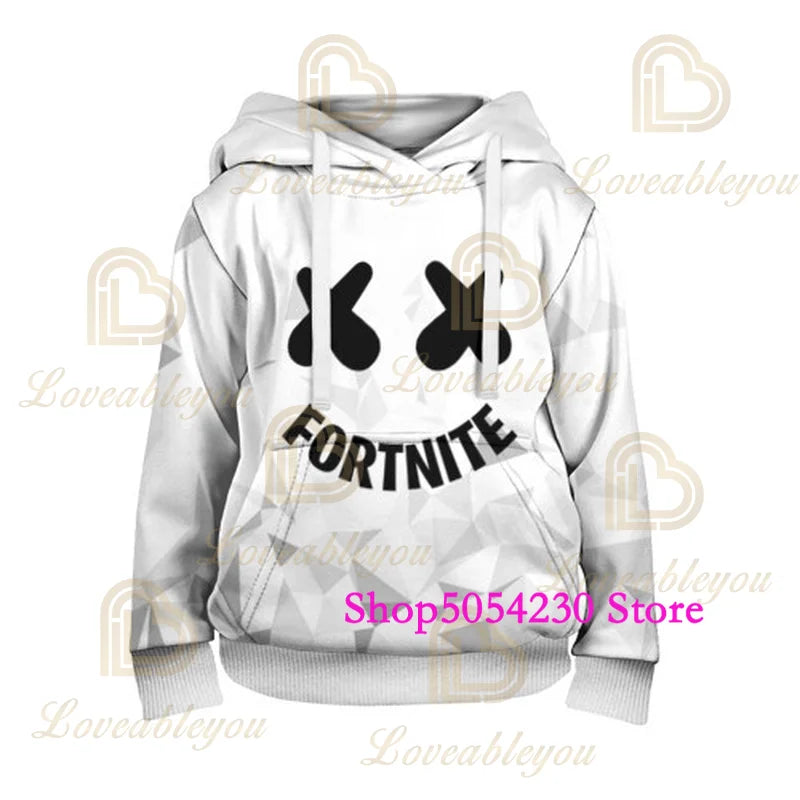 Felpa con cappuccio Fortnite con lama stampato in 3D, stile Battle Royale cartoon, per uomo e donna, felpa da eroe del gioco per adolescenti