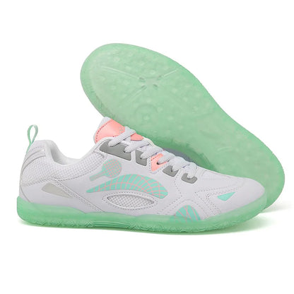 TaoBo Green Color Size 36-46 Men's Table Tennis Shoes High Quality Badminton Sports Shoes Training Volleyball Sneakers