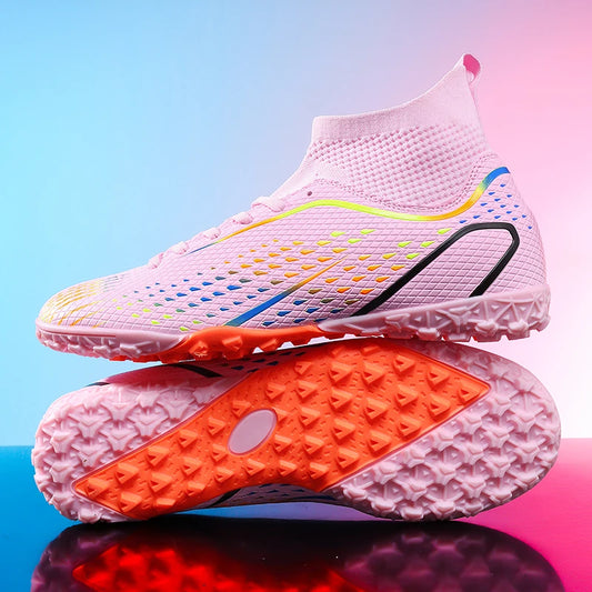 Men Football Boots Professional Turf Futsal Match Grass Unisex Outdoor Training Soccer Shoes Soccer Cleats Non-slip Breathable