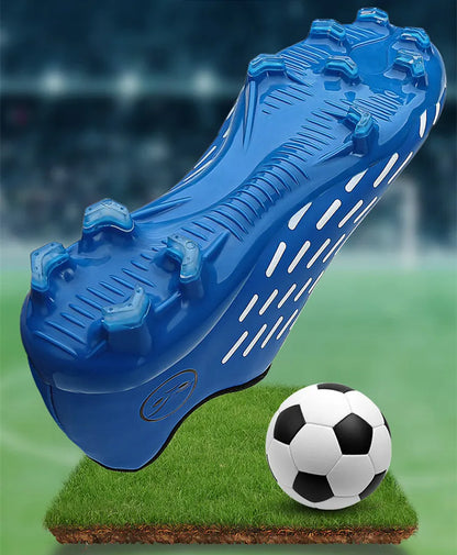 Chaussures de football en cuir pour enfants, baskets montantes pour garçons et filles, chaussures d'entraînement de football pour hommes, nouveau