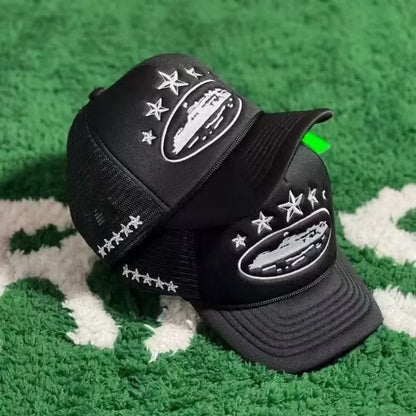 Cappellini da baseball unisex stampati - Nuovi cappellini unisex hip hop traspiranti con visiera parasole in rete, versatili e alla moda, in stile streetwear