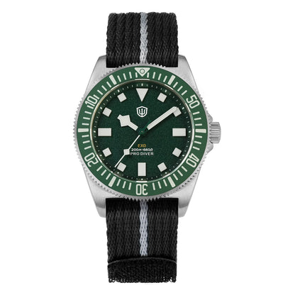 Watchdives EXD V2 40mm Titanium Watch Exchangeable X Design VH31 Sweep Second Movement Quartz Watches Luminous Waterproof 200M