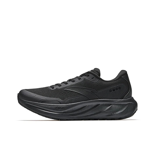 Anta Textile, Synthetic Leather Low top PG7 Casual Running Shoes Men's Black 112545545-9