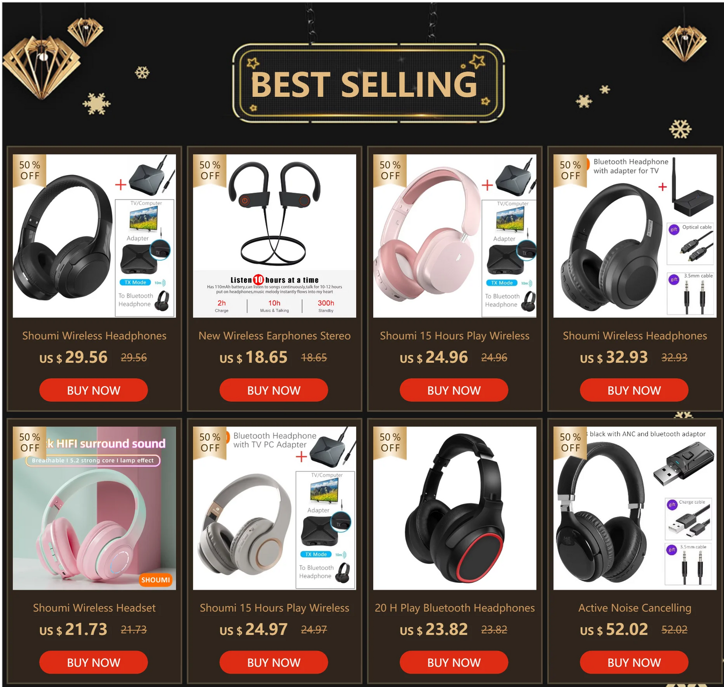 Tv Bluetooth Headphones Wireless Headphon with Mic USB Adaptor Headset Noise Canceling Stereo Foldable Bass for TV Earphone