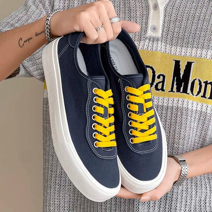 Oferta destacada: zapatos deportivos casuales para hombre, calzado de skate muy vendido para hombre, zapatillas de moda para uso diario y zapatos planos de lona para caminar