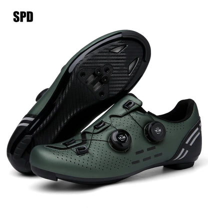 Zapatillas de ciclismo profesionales para hombre MTB y SPD, zapatillas de carreras de montaña, zapatillas de ciclismo de carretera SPD y de montaña para mujer