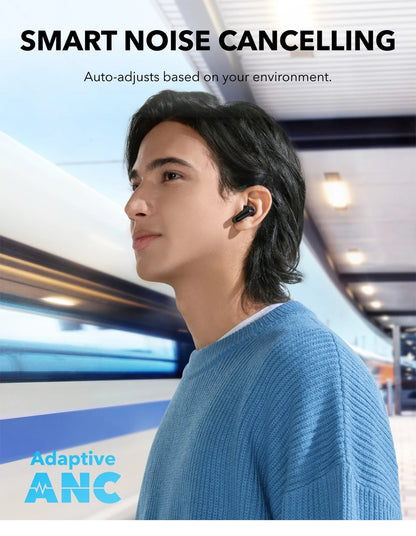 (EU stock) Soundcore P40i by Anker, Wireless Earbuds with ANC, BassUp Technology, 60h Playtime, 2-in-1 Charging Case, IPX5, Bluetooth