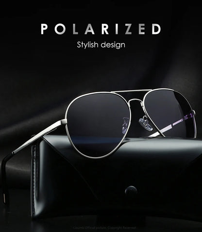 LIOUMO Hochwertige Piloten-Sonnenbrille für Herren, polarisierte Autofahrerbrille für Damen, modische Pilotenbrille, blendfreie Sonnenbrille für Herren