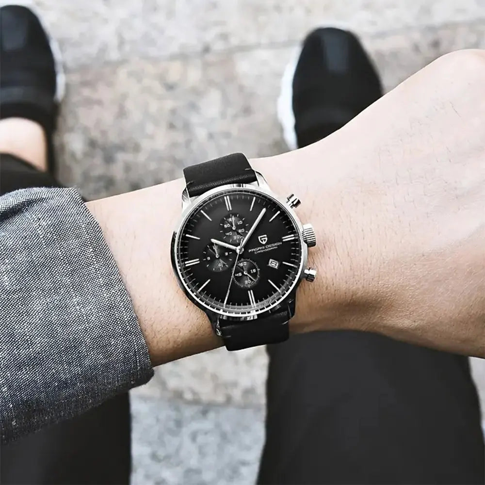 PAGANI DESIGN New 2720K Men Watch VK67 Quartz Wristwatch Multi functional Chronograph Sapphire Glass Waterproof Clock Watch Gift