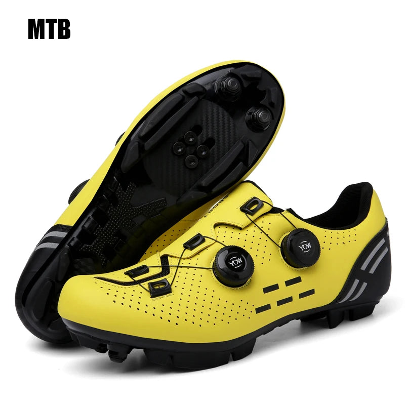 Zapatillas de ciclismo profesionales para hombre MTB y SPD, zapatillas de carreras de montaña, zapatillas de ciclismo de carretera SPD y de montaña para mujer